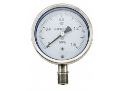 不锈钢压力表  Y100B-F