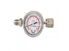 WIKA 432.25.1.5 膜片感應式 高純壓力表 介質流通型 表圓1.5寸