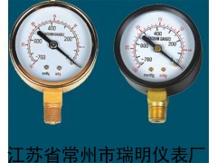 Z-40ZT轴向带边真空表，真空压力表