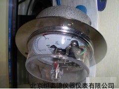 轴向带边膜盒电接点压力表 膜盒电接点压力表