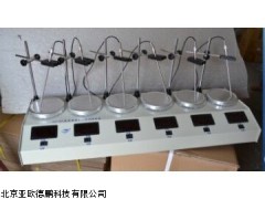 DP-HJ-6A数显恒温多头磁力加热搅拌器，六工位磁力搅拌器
