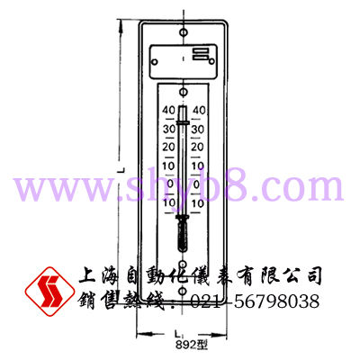 WZP-892室內(nèi)用熱電阻示意圖