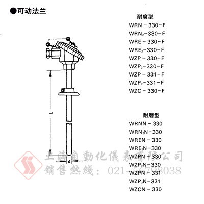 WRN-430-F耐腐型熱電偶