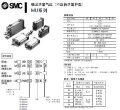 日本SMC橢圓型活塞氣缸選型資料