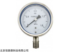 Y100B-F 不锈钢压力表    