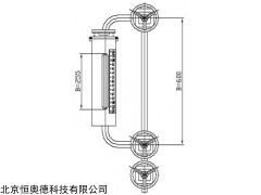 B49H-10/2-Y600 云母双色水位计   