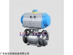 進(jìn)口氣動(dòng)三片式真空球閥-真空卡箍球閥